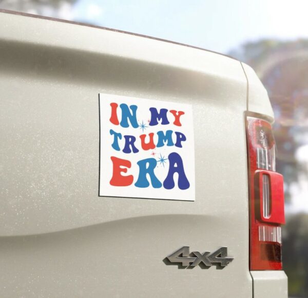 In My Trump Era Car magnet, Elections 2024 car decal, Election 2024 bumper sticker, Trump bumper sticker, Trump car magnet1