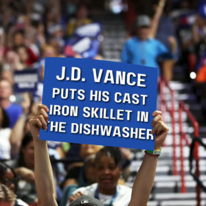 JD Vance's Dishwasher-Safe Cast Iron Skillet: A Revolutionary Kitchen Tool 6 JD Vance Puts His Cast Iron Skillet In The Dishwasher Yard Sign USA