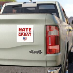 Kamala Car Magnet, Hate Never Made Anything Great, No Mention of Candidate, Just A Subtle But Bold Message, Harris Walz Car Magnet 5 Kamala Car Magnet, Hate Never Made Anything Great, No Mention of Candidate, Just A Subtle But Bold Message, Harris Walz Car Magnet2