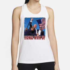 Trump Fight Shot Tank Top: Legends Never Die 6 Legends never die Trump shit, Trump Fight Shot Tank Top 2