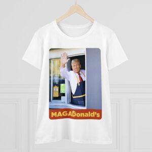 MAGADonald's: The Ultimate Patriotic Fashion Statement for Women 7 MAGADonald's Women's T-Shirts