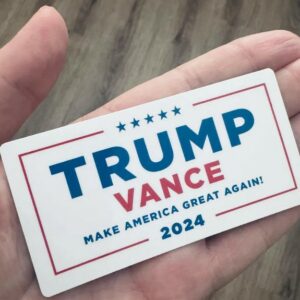 MAGNET - Trump / Vance 2024 White Background Magnet - 3 inches 3 MAGNET - Trump Vance 2024 White Background Magnet - 3 inches1
