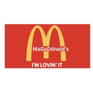 Magadonalds I'm Lovin' It Bumper Stickers: Show Your Support with Style 6 Magadonalds I’m Lovin’ It Bumper Stickers