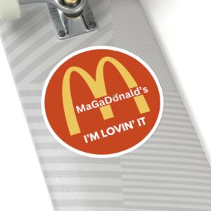 Magadonalds I'm Lovin' It Stickers: Express Your Love for the Golden Arches 6 Magadonalds I’m Lovin’ It Sticker