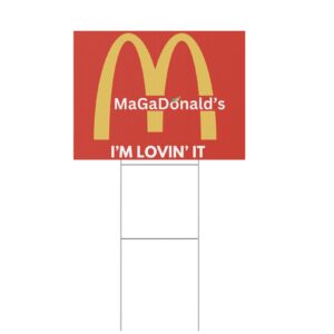 Magadonalds I'm Lovin' It Yard Sign: Show Your Love for the Golden Arches 9 Magadonalds I’m Lovin’ It Yard Sign US
