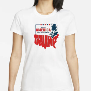 Make America Great Again: Show Your Patriotism with Our USA Map Trump Tee 5 Make America Great Tee, USA Map Trump Shirts1