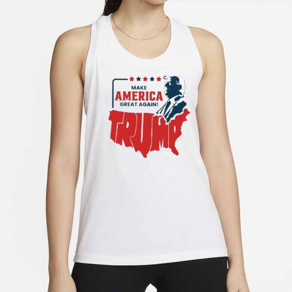 Make America Great Tee, USA Map Trump Shirts2