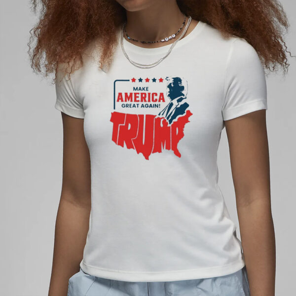 Make America Great Tee, USA Map Trump Shirts3