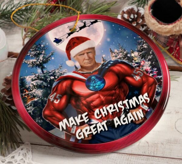 Make Christmas Great Again Donald Trump Ornament1