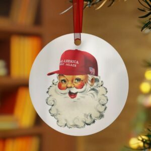 Make Christmas Great Again: MAGA Metal Christmas Ornaments for Trump Supporters 4 Make Christmas Great Again Metal Christmas Ornaments, MAGA Christmas Ornament, Trump Gifts, Pro Trump Ornament1