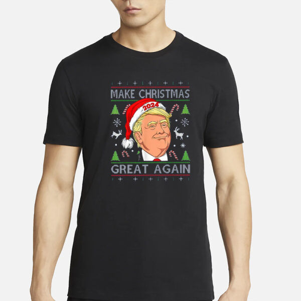 Make Christmas Great Again Ugly Donald Trump Shirt, Trump Gifts, Ugly Sweatshirts