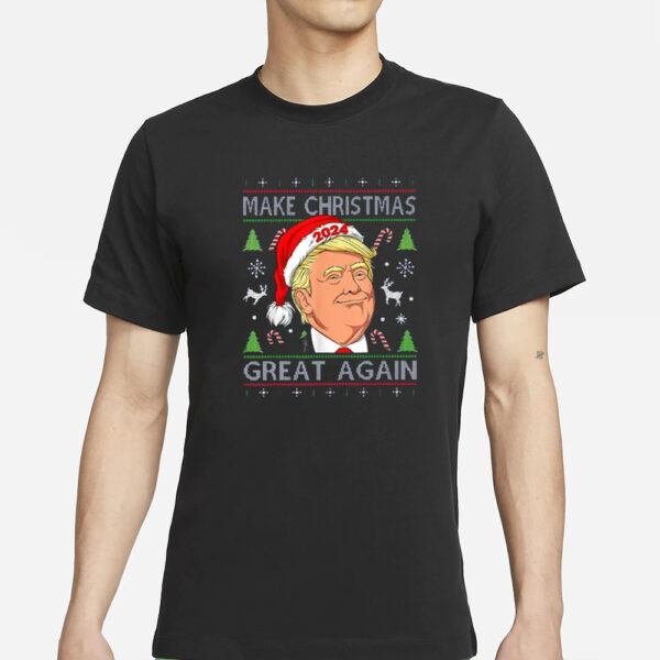 Make Christmas Great Again Ugly Donald Trump Shirt, Trump Gifts, Ugly Sweatshirts1