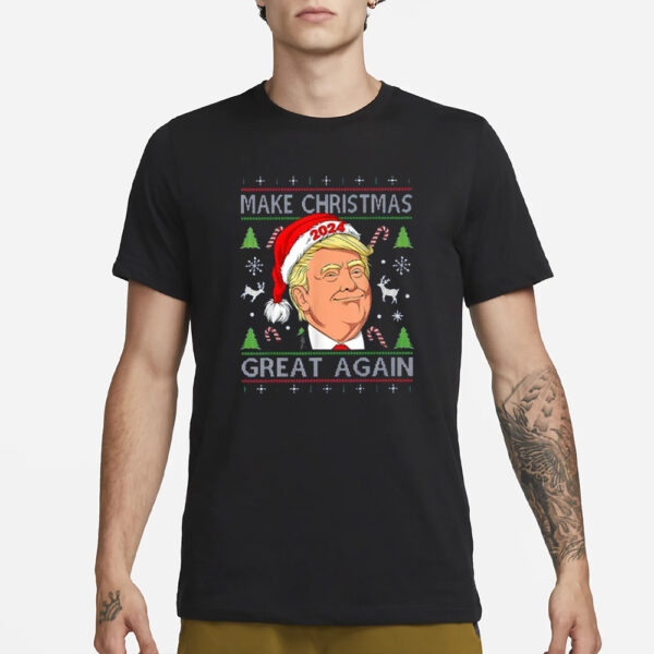 Make Christmas Great Again Ugly Donald Trump Shirt, Trump Gifts, Ugly Sweatshirts2