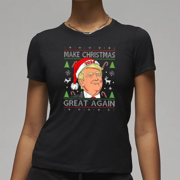 Make Christmas Great Again Ugly Donald Trump T-Shirt3