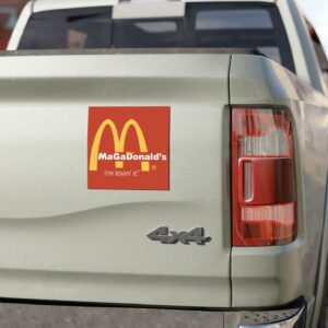 Show Your Patriotism with the Official McDonald's Trump Vance "I'm Lovin' It" Car Magnet 5 McDONALDs Trump vance i’m lovin’ it Car Magnets