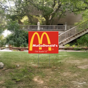Show Your Support with the Official McDonald's Trump Vance "I'm Lovin' It" Yard Sign 5 McDONALDs Trump vance i’m lovin’ it yard sign us