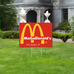 Show Your Support with the Official McDonald's Trump Vance "I'm Lovin' It" Yard Sign 7 McDONALDs Trump vance i’m lovin’ it yard signs
