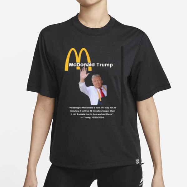 McDonald Trump - PERFECT GIFT for republican dad or boyfriend - , Funny Trump Fries , Donald Trump Making Fries, Trump Working at McDs1