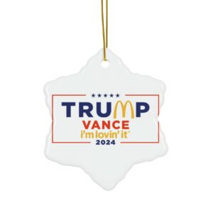 Celebrate the Holidays with the Exclusive McDonald's Trump Vance Christmas Ornament 7 McDonald’s Trump vance Christmas Ornament