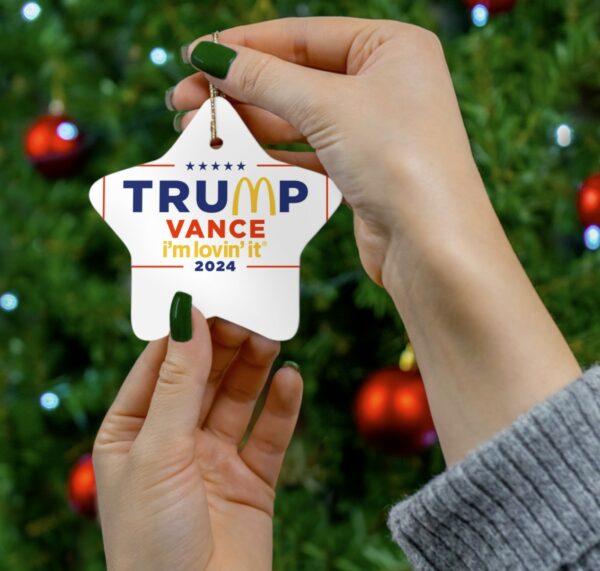 McDonald’s Trump vance Christmas Ornaments