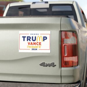 McDonald’s Trump vance I’m Lovin’ It 2024 Car Magnets