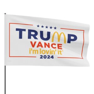 Show Your Patriotism with the McDonald's Trump Vance I'm Lovin' It Flag 7 McDonald’s Trump vance I’m Lovin’ It Flags