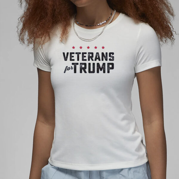 Official Donald Trump Veteran Military MAGA Mens T Shirt Size L Large No Hat USA2