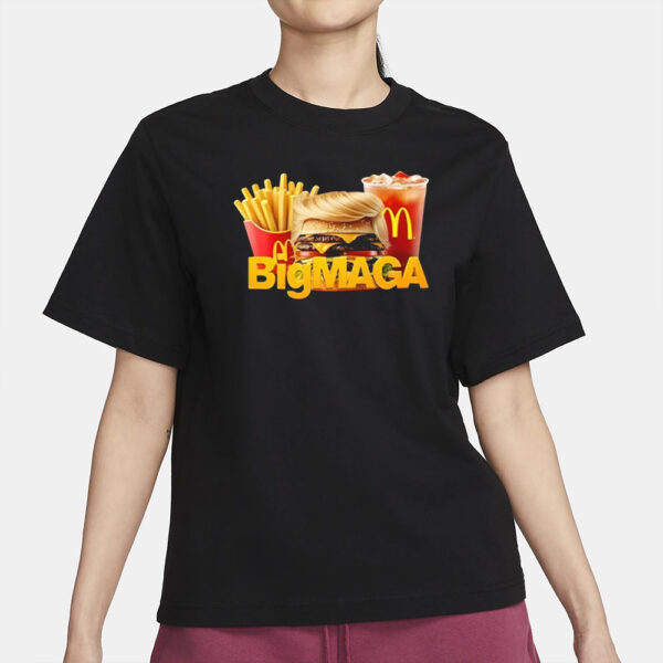 Official Trump McDonald’s BigMAGA Shirt2