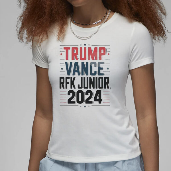 Official Trump Vance Robert F Kennedy Jr Junior 2024 Vintage t-shirt3