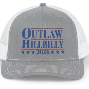 Outlaw Hillbilly 2024 Hat, Outlaw Hillbilly Embroidered Trucker Hat, Embroidered Trump Hat, Trump Trucker Hat, I'm Voting for the Outlaw 5 Outlaw Hillbilly 2024 Hat, Outlaw Hillbilly Embroidered Trucker Hat, Embroidered Trump Hat, Trump Trucker Hat, I'm Voting for the Outlaw2