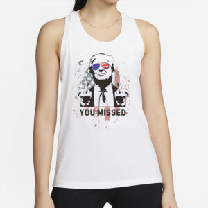 Patriotic Election Tank: Show Your Trump Support with Style 6 Patriotic Election Tank Missed Me Trump Shirt, Trump Rally Tank Top, Trump Tank Top2