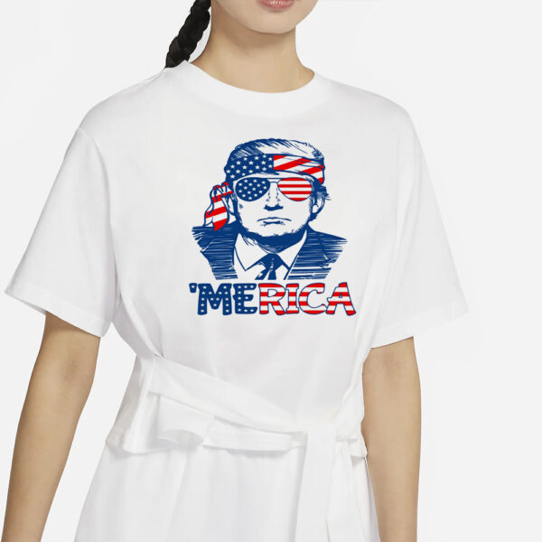 Patriotic tee, Trump 'Merica Shirt