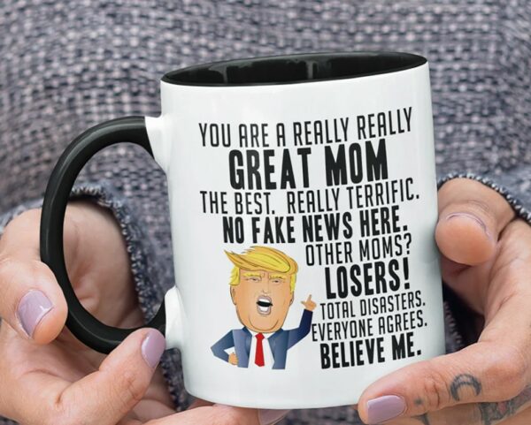 Personalized Funny Trump Coffee Mug, Custom Name Trump Mug, Trump Two Tone Mug, Donald Trump Mug, Trump Christmas Gift, Pro Trump Gift1