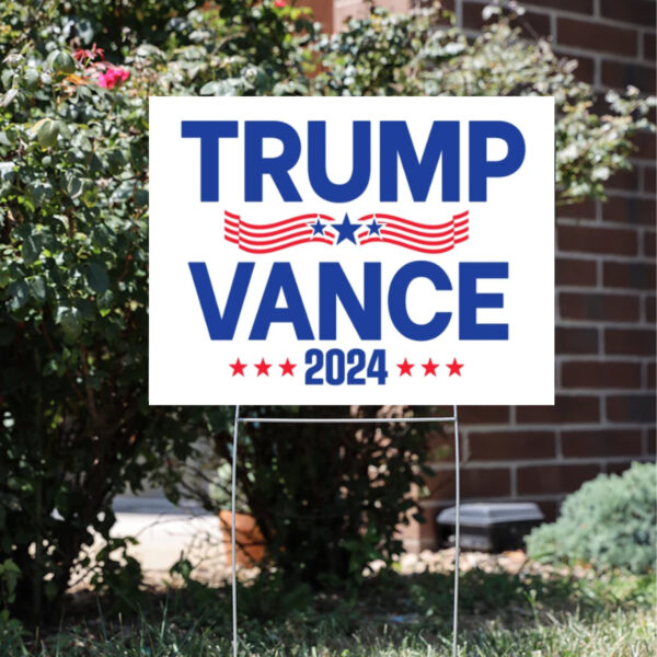 Political Lawn Sign, Trump Vance 2024, President Election 2024, Republican Garden Yard Sign3