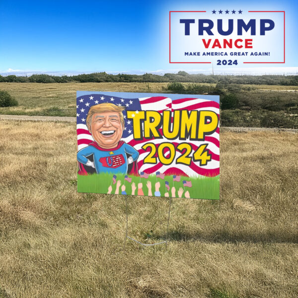 President Trump 2024 MAGA Election Lawn Sign, Trump Vance 2024 Yard Sign3