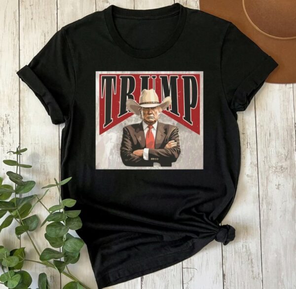 President Trump 2024 Shirt, Funny Western Trump Shirt, Cowboy Trump T Shirt, Support Trump T Shirt, Trump Vance Shirt, Republican Shirt Gift