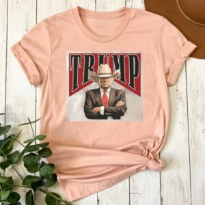 Show Your Support: President Trump 2024 Cowboy T-Shirt 8 President Trump 2024 Shirt, Funny Western Trump Shirt, Cowboy Trump T Shirt, Support Trump T Shirt, Trump Vance Shirt, Republican Shirt Gift3