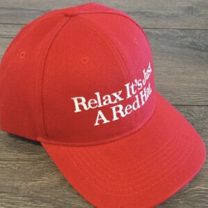 Unwind in Style: The Iconic Red Hat for Tranquility 5 Relax It’s Just A Red Hats