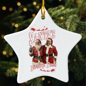 Trump Christmas 2024 Ornament: Santa's Favorite Felon MAGA Party Decoration 4 Santas Favorite Felon Trump Christmas Ornament, MAGA Christmas 2024 Ornament, Christmas Party Ornament, Trump Christmas 2024 Ornament1
