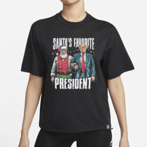 Santa's Favorite President: Christmas Trump 2024 T-Shirt 5 Santa's Favorite President Shirt, Christmas Trump Shirt Christmas President 2024 T-Shirt1