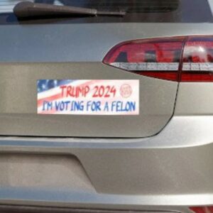 TRUMP 2024 Car Magnet - I'm Voting for a Felon1