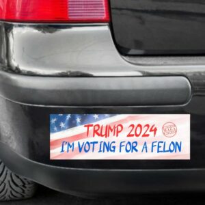 TRUMP 2024 Car Magnet - I'm Voting for a Felon2