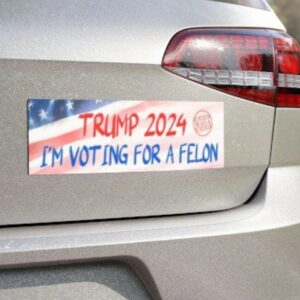TRUMP 2024 Car Magnet - I'm Voting for a Felon3