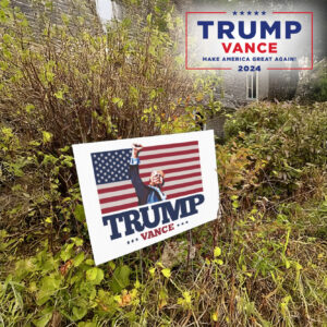 TRUMP VANCE Fist Pump Lawn Yard Sign: Show Your Support for the Winning Team 7 TRUMP VANCE Fist Pump lawn Yard Sign