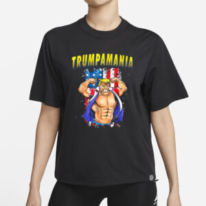 TRUMPAMANIA: Hilarious Cartoon Wrestling Shirts for Political Enthusiasts 5 TRUMPAMANIA Cartoon Wrestling Shirts1
