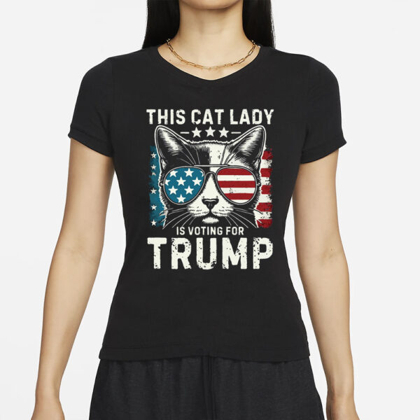 This Cat Lady Is Voting For Trump Comfort Colors® Tee, MAGA Shirt, Cat Mom for Trump