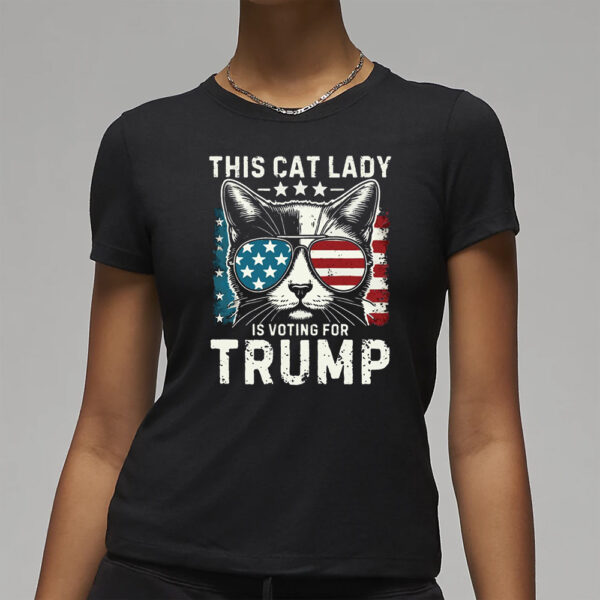 This Cat Lady Is Voting For Trump Comfort Colors® Tee, MAGA Shirt, Cat Mom for Trump3