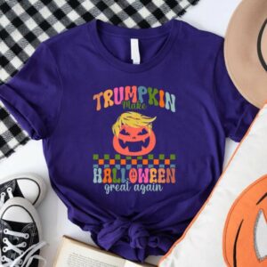Trumpkin Halloween Shirt: Make Halloween Great Again with Trump 2024 Election Tee 6 Trendy Trumpkin Halloween Shirt, Trump 2024 Election Shirt, Make Halloween Great Again, Western Halloween Sweatshirt and Hoodie, Pumpkin Tee2