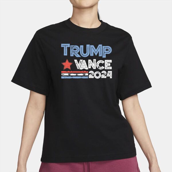 Trenz Shirt Company Political Republican Trump Vance 2024 Short Sleeve Mens Graphic T-Shirt2