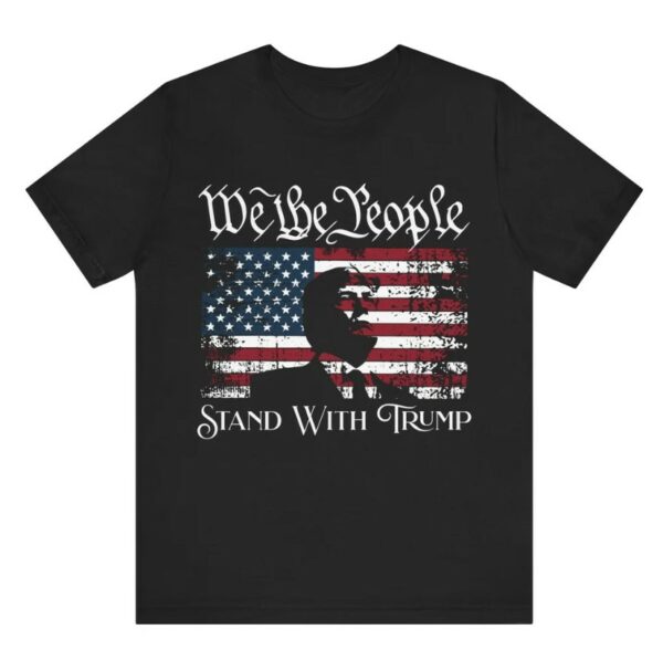 Trump 2024 American Flag Vintage T-Shirt MAGA trump 2024 T Shirt Father's day gift Unisex Jersey Short Sleeve Tee We the People T-Shirt